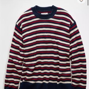 American Eagle x The Summer I Turned Pretty Oversized Striped Sweater